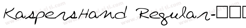KaspersHand Regular字体转换